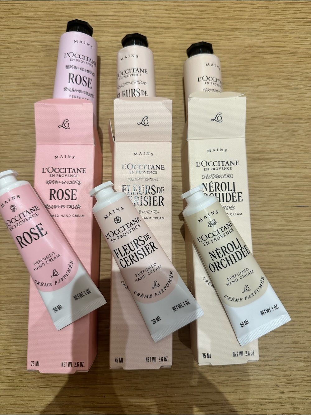 Loccitane hand cream set of 6